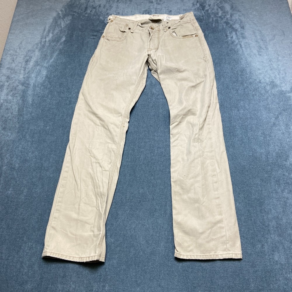 Levi's Tab Twills Jeans Mens 29x30 White Denim Cotton Non Stretch Slim Straight
